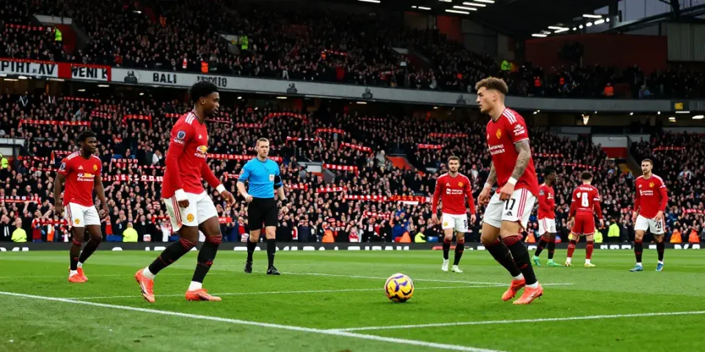 Manchester United vs Liverpool in a thrilling match showcasing intensity and rivalry in football.