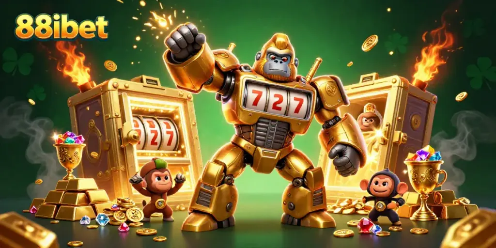 Experience the thrilling world of gambling with 88ibet's vibrant 3D casino scene.