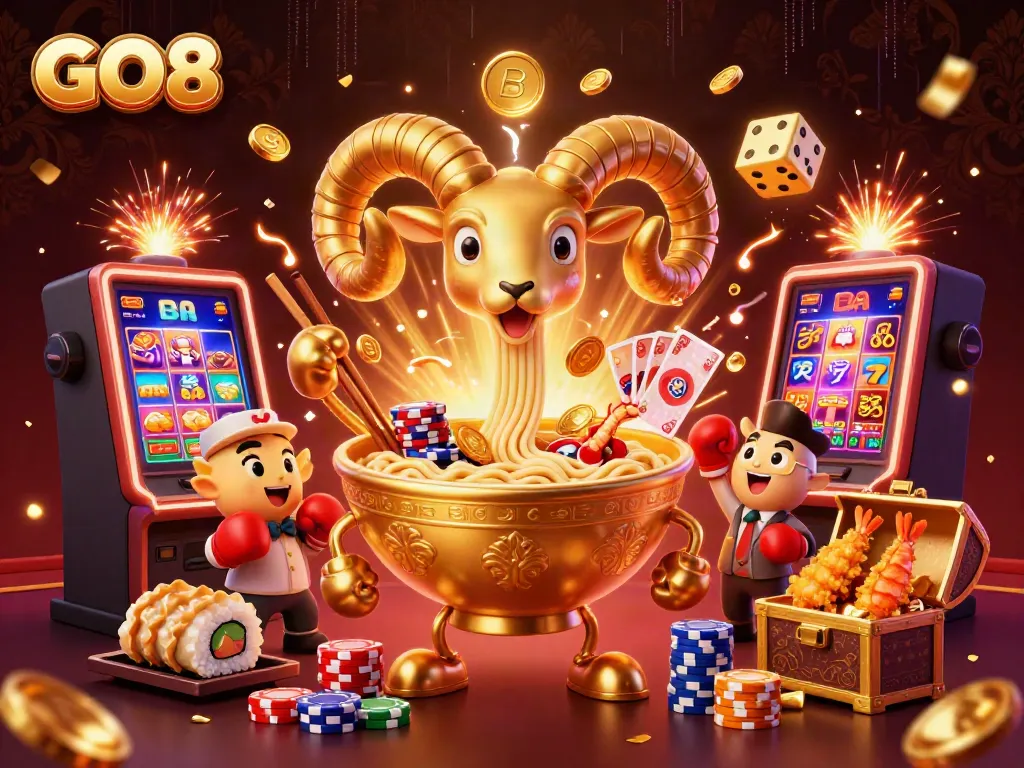GO8 engages players with dynamic casino fun featuring lively characters and game elements.