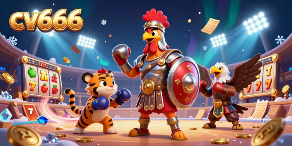 Engage with cv666 as a dynamic adventure in online casino gaming featuring lively phoenix and tiger cubs.